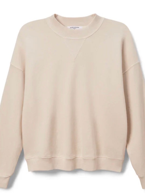 perfectwhitetee Tops - NWT Perfectwhitetee Sugar Blake French Terry Oversized Crew Medium